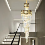 Villa Stair Chandelier: Luxury Post-modern Pendant Light for Hotel Lobby