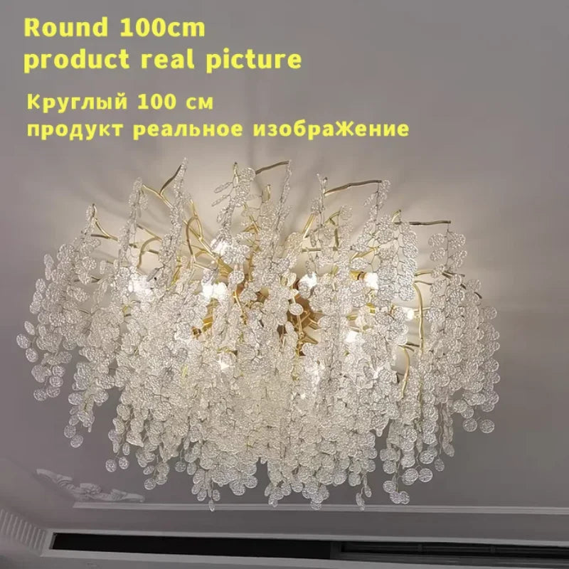 Money Tree Crystal Ceiling Chandelier