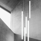 Modern Minimalist Stair Pendant Strip Lamp for Luxury Living Spaces.
