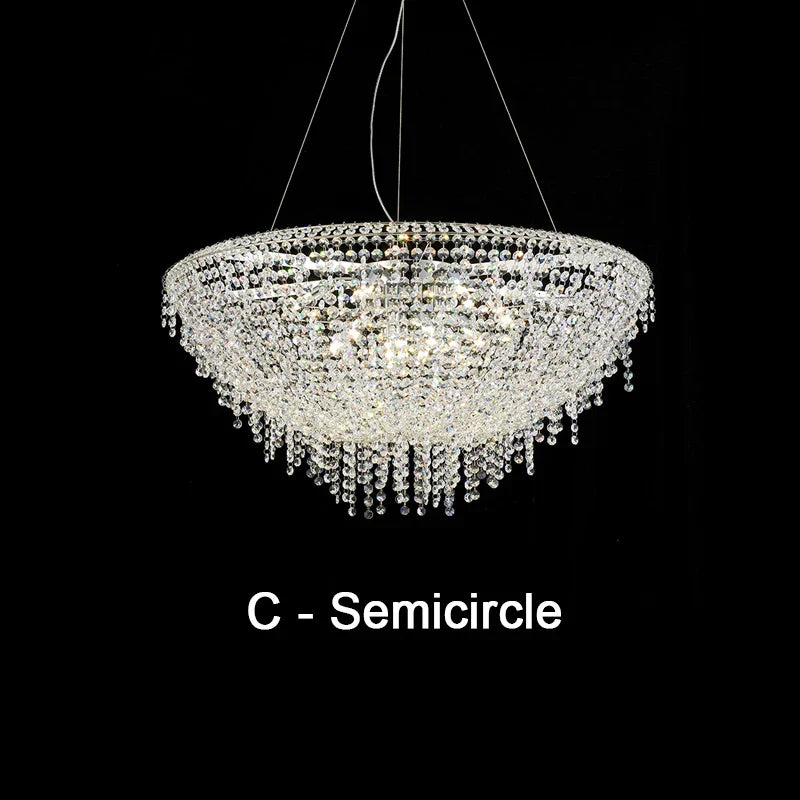 Bird Nest Crystal Pendant Chandelier | Modern Hall Hotel Living Dining Room Luster