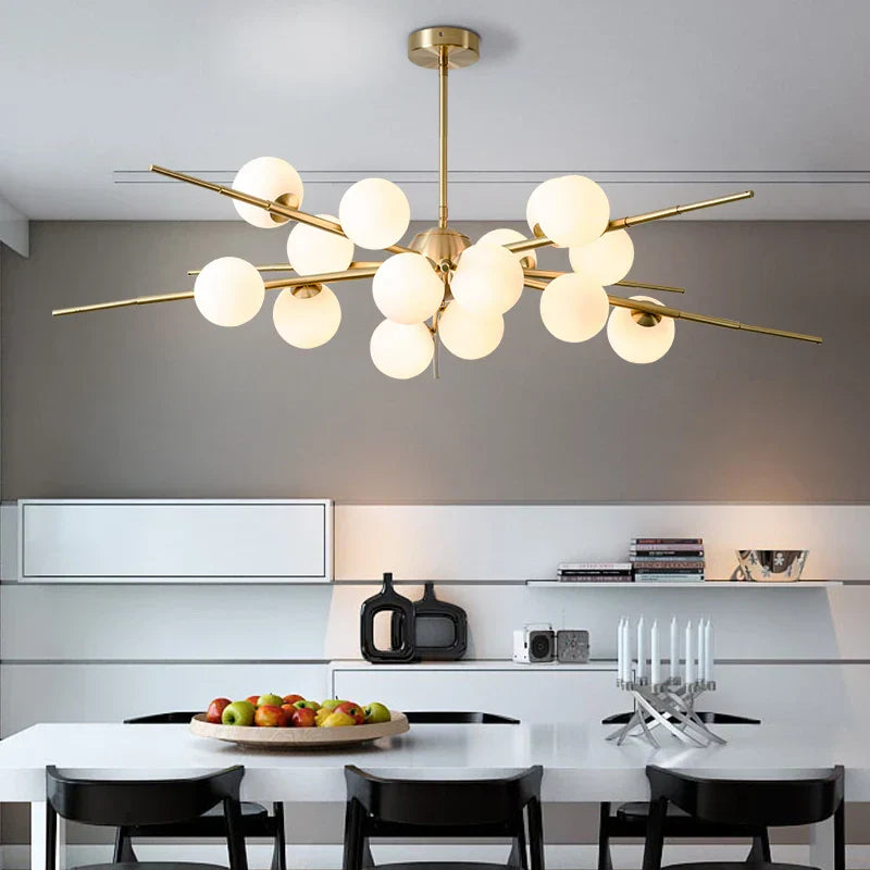 Nordic Style Molecular Branch Chandelier