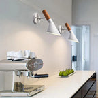 Industrial LED Wall Sconce Iron Bedside Lamp Retro Loft Indoor Lighting