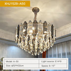 Crystal Chandelier: Post Modern Luxury Light for Living Room, Bedroom, Kitchen & Dining Room