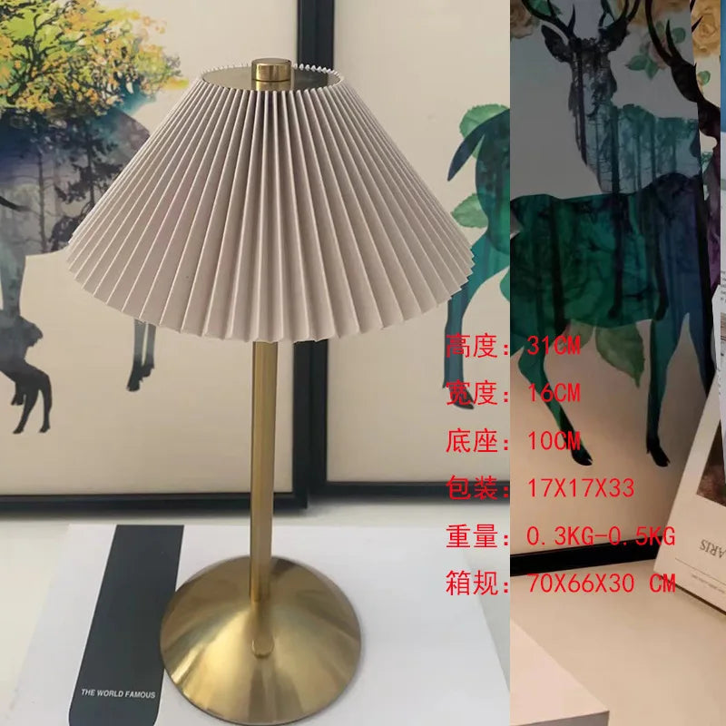 Mushroom Touch Dimming LED Table Lamp for Retro Ambiance