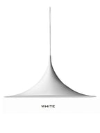 Scandi Horn Pendant Lamp - Minimalist Danish Design - Metal Dining Hanging Light