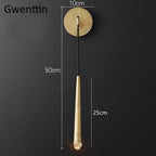 Crystal Water Drop Wall Sconce for Bathroom & Bedroom, Gold LED Mirror Light