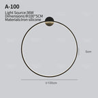 Round LED Wall Lamps for Bedroom & Living Room Decor