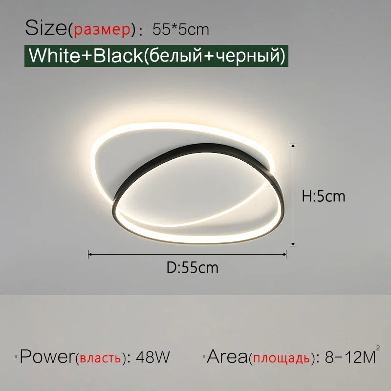 Romantic LED Ceiling Lamp for Bedroom, Children's Room, and Study Room