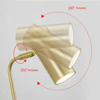 Rotatable LED Wall Lamp with Switch for Bedroom, Living Room | Modern Sconce Lights