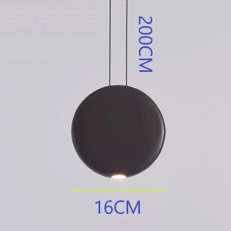 Scandinavian Moon Crescent Chandelier, Minimalist Kitchen Island Pendant Lamp
