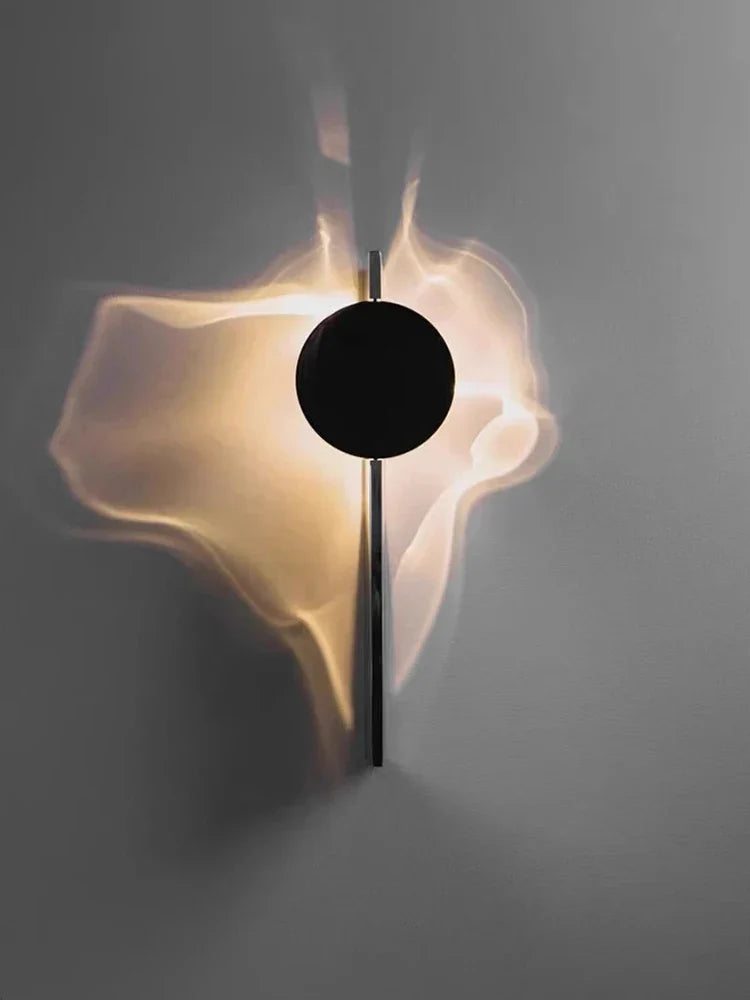 Rotatable Stainless Steel Art Wall Lamp for Bedroom Living Room
