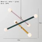 Colorful Chandelier Art Deco Lighting for Dining Room, Parlor, Bedroom, Shop