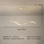 Modern Aluminum Iron Pendant Lamp by - LED Island Dining Light Fixtures