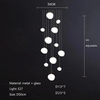 Gregg Glass Pendant Light: Stylish LED Hanging Lamp for Dining Kitchen LOFT.