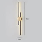 Minimalist Copper Wall Light for Bedroom and Living Room