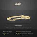 Circular Crystal Pendant Light Chandelier for Living Room