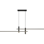 Minimalist Black Gold Dining Table Pendant Lamp for Kitchen Chandelier Lighting Fixtures