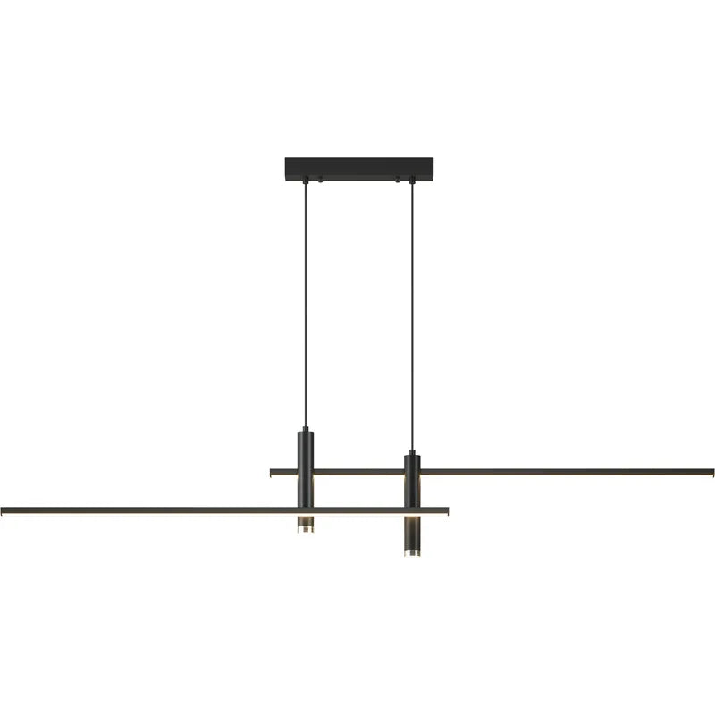 Minimalist Black Gold Dining Table Pendant Lamp for Kitchen Chandelier Lighting Fixtures