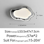 Modern White Round Ceiling Lighting with Remote Control Chandelier