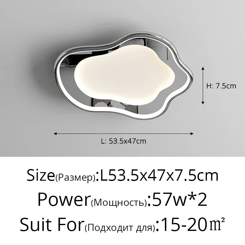 Modern White Round Ceiling Lighting with Remote Control Chandelier