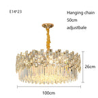 Modern Crystal Chandelier for High-End Living Room Decor Lighting