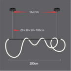 Long Hose LED Ceiling Chandelier for Dining Room & Kitchen - Pendant Lighting