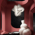 Cloth Minimalist LED Chandelier Ceiling Pendant for Home Decor