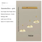 LED Rings Ceiling Chandelier for Decorative Living Room, Dimmable Indoor Lamps