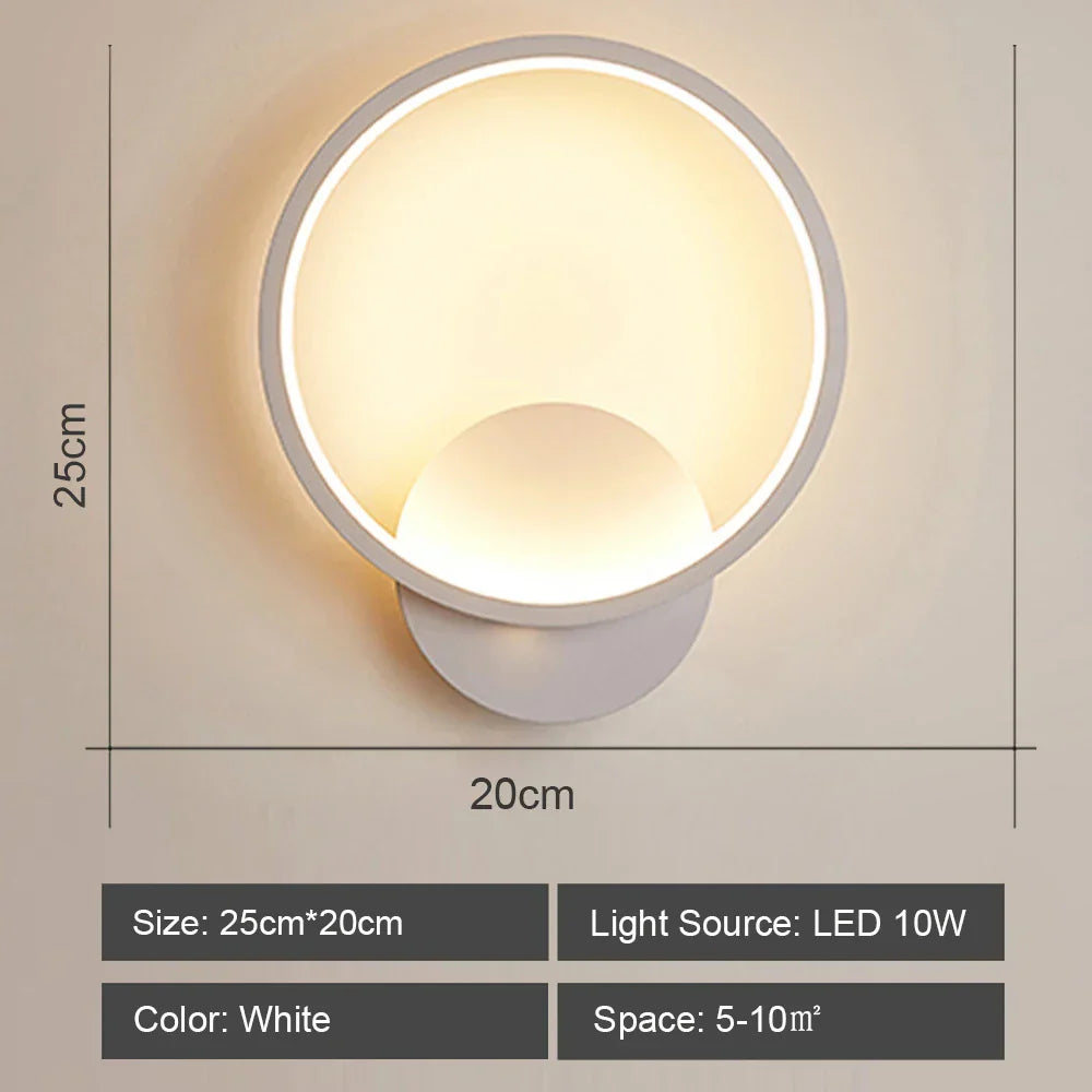 Nordic Acrylic LED Wall Sconce for Bedroom Restaurant Hallway