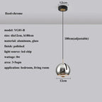 Adjustable Angle LED Pendant Light: Modern Stretchable Chandelier for Home Decor