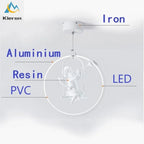 Nordic Angel LED Chandelier for Bedroom Dining Living Room Decor