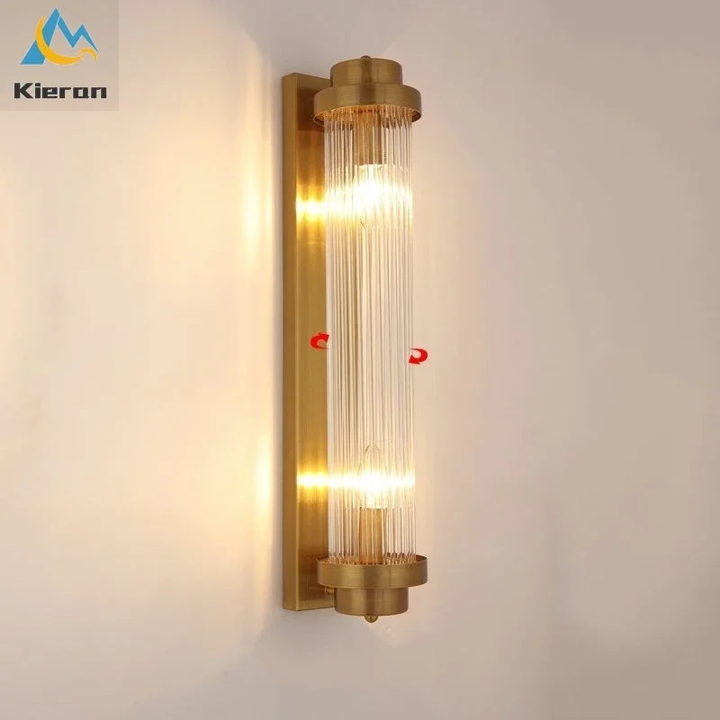 Crystal LED Wall Lamp for Bedroom Living Room Study Minimalist Design