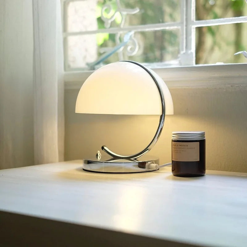 Glass Table Lamp: Nordic Minimalist Retro Light for Bedroom, Restaurant, or Bar