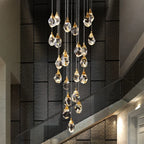 Nordic Villa Crystal Pendant Lights Chandelier for Home Living Room Bedroom Kitchen Shop