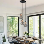 Wrought Iron Caged Pendant Light for Industrial Style Decor