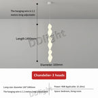 Modern Design LED Pendant Lights for Living Dining Bedroom Chandeliers