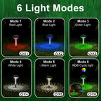 Solar Pathway Lights: RGB Color Outdoor Landscape Lighting for Yard, Garden, Walkway