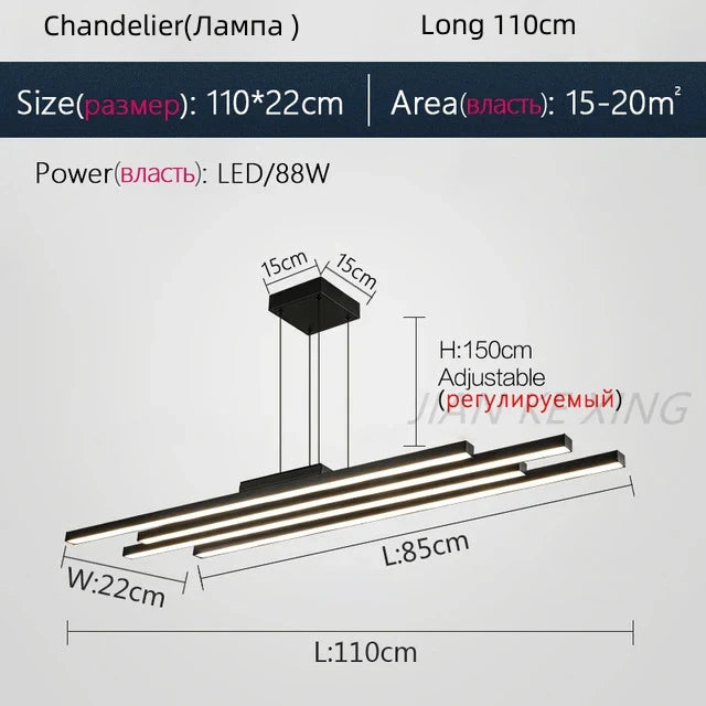 Luxury Aluminum Ceiling Chandelier LED Lighting Fixtures