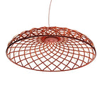SKynest Rope LED Chandelier: Circular Woven Fireworks Light for Living Room & Restaurant