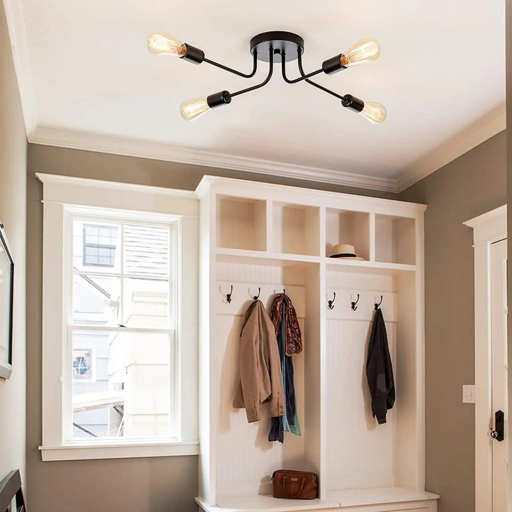 Sputnik Ceiling Lamp Chandelier Vintage Industrial Light Fixture Kitchen Island Luminaire