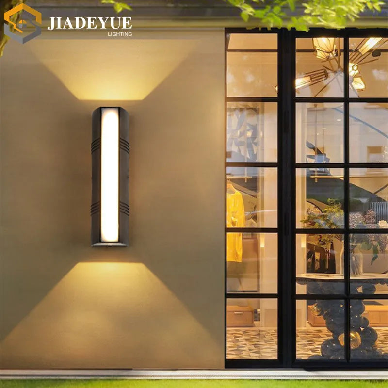 Outdoor LED Wall Light: Waterproof Garden Spotlight for Villa Exterior.