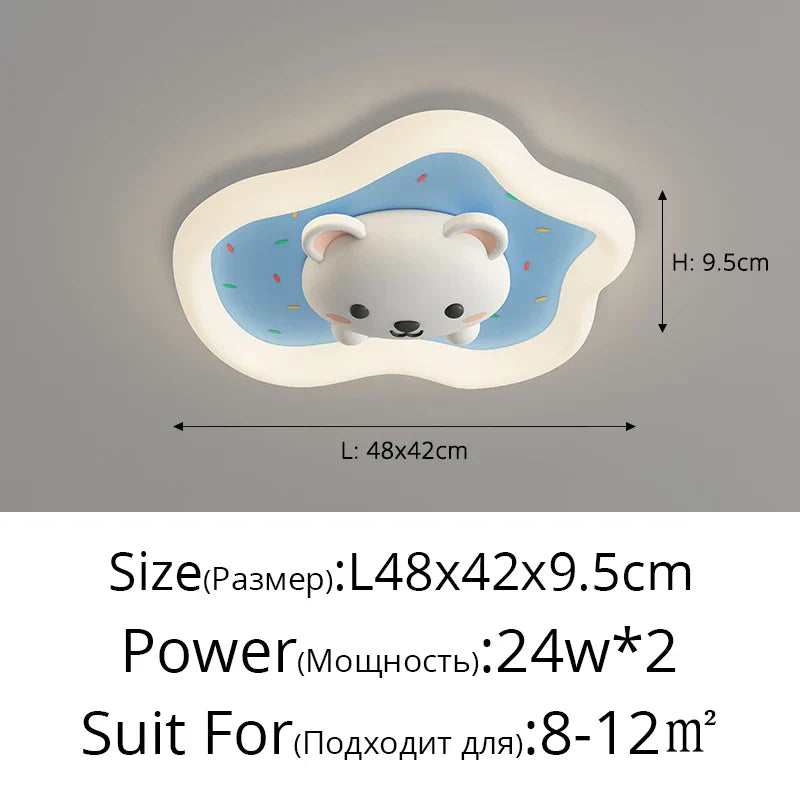 Kids Room Ceiling Lights Pink Blue Modern Children's Lamp for Home Decor