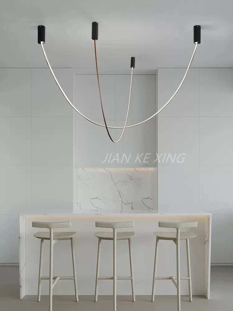Silicone Pendant Lamp for Living Room, Dining Room, and Exhibition Hall