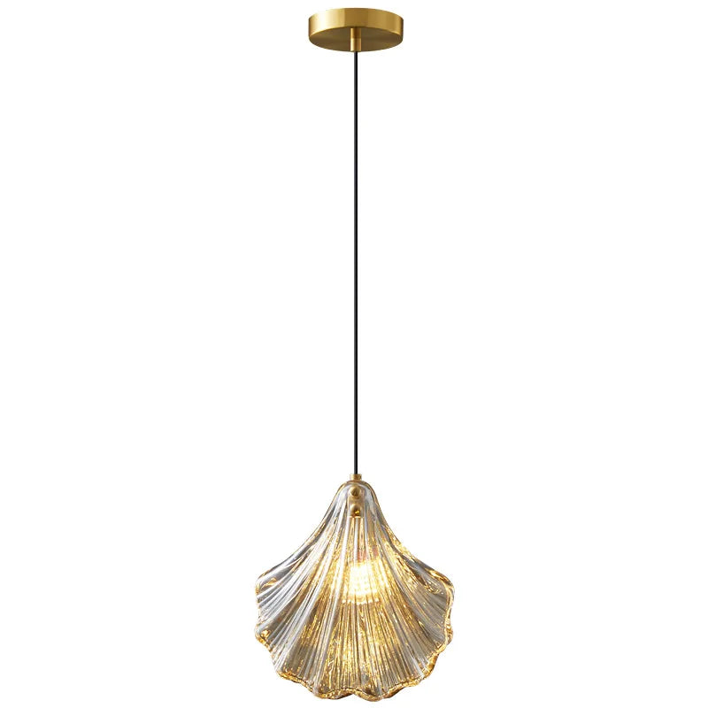 Modern Luxury LED Shell Pendant Light for Bedroom, Living Room, Dining Room