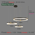 Simple Modern LED Chandelier - Luxury Nordic Design for Living Room, Bedroom, and Restaurant