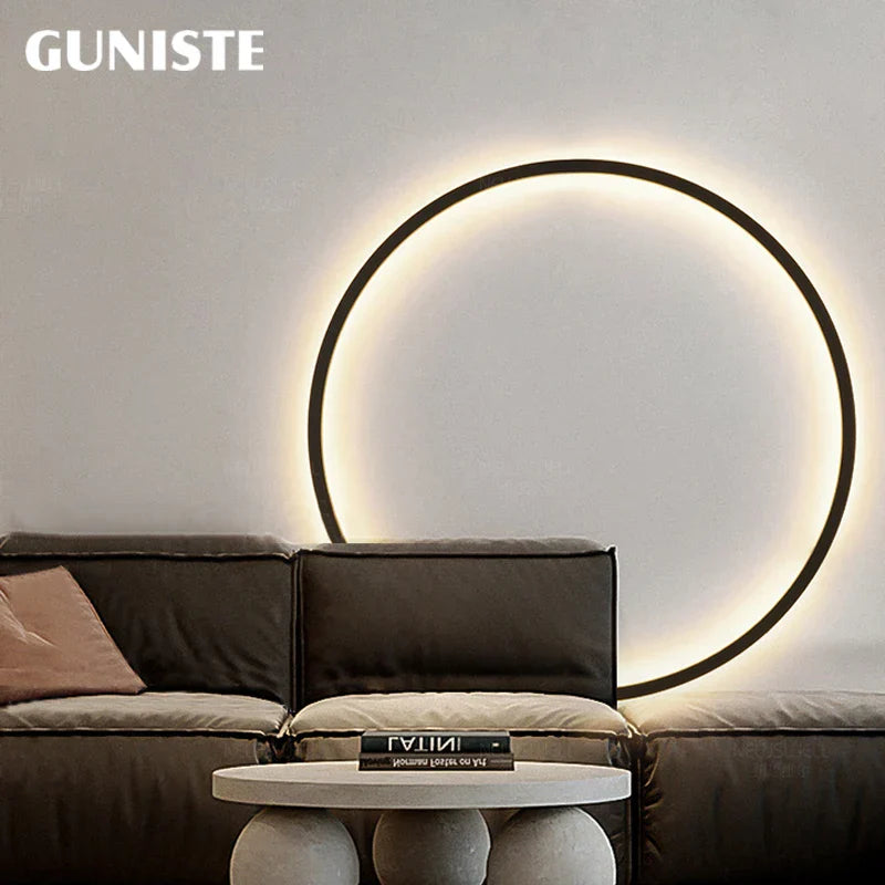 Round LED Wall Lamps for Bedroom & Living Room Decor