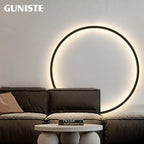 Round LED Wall Lamps for Bedroom & Living Room Decor
