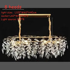 Modern Luxury Crystal Chandelier LED Pendant Light for Living Room Hotel Home Decor by Afralia™