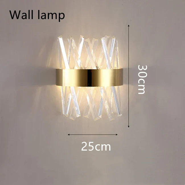 Modern Gold Crystal Ceiling Chandelier for Luxury Living Spaces