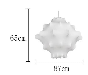 Viscontea Silk Pendant Light: Designer Italian Lamp for Living Room, Bedroom, Kitchen & Dining